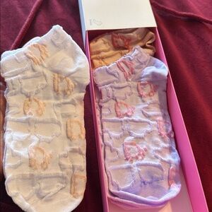 Dior orange, white and Purple woman  Socks Collection